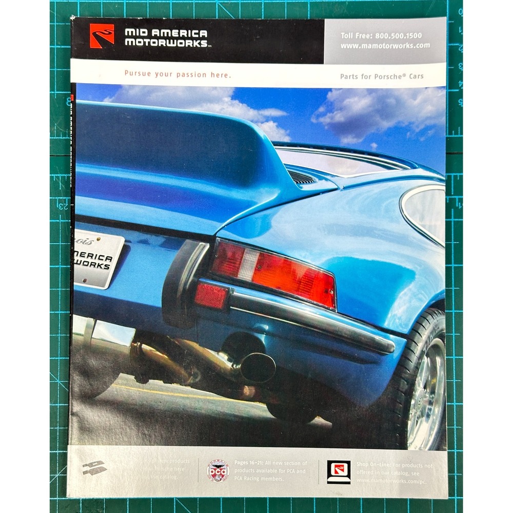 Mid America Motorworks Porsche Parts Catalog Vintage Reference Guide
